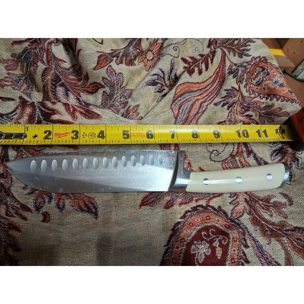 Cangshan 7-Inch Santoku Knife X50CrMoV15 (59762)German Steel With White Handle